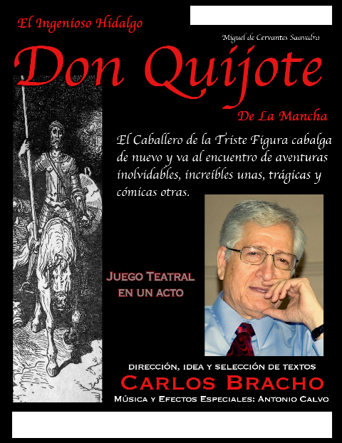 Programa de la presentación Don Quijote de la Mancha.