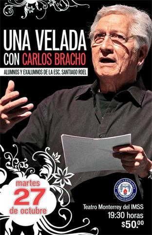 Poster de la Velada con Carlos Bracho